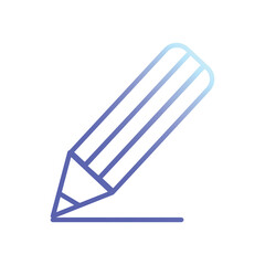 pencil icon vector stock illustration 