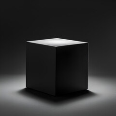 black and white cube