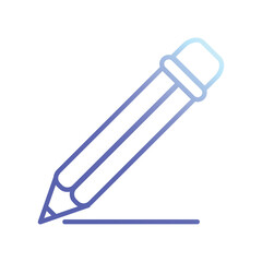 pencil icon vector stock illustration 