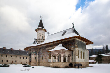 Naklejka premium Sucevita monastery church from Suceava county - Romania