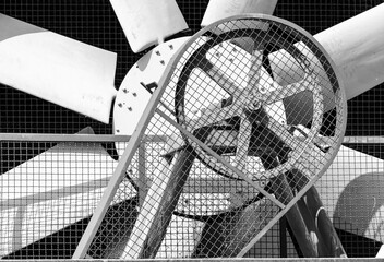 Alter Stillgelegter Industrie Ventilator