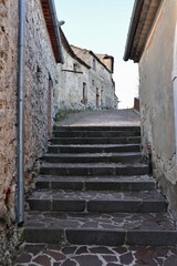 Fototapeta na wymiar Civita Superiore - Vicolo del quartiere ebraico