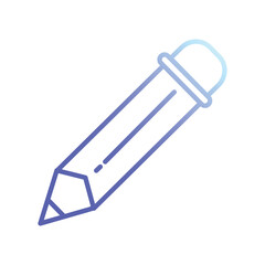 pencil icon vector stock illustration 