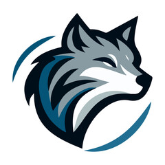 wolf head logo template 1