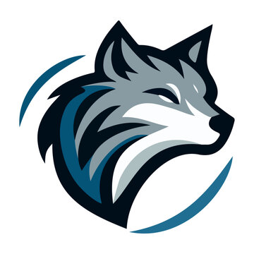 wolf head logo template 1