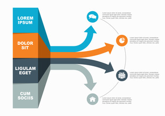 Infographic design template with place for your data. Vector illustration.