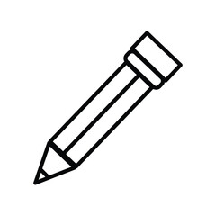 pencil icon vector stock illustration 