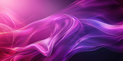 Abstract background in Orchid Funk color, Abstract purple background silk wave, splash, futuristic energy concept.