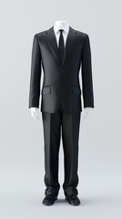 Full-length business suit mockup