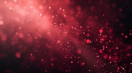 Red Dust Dance: An Abstract Illustration of Glitter and Glow