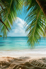Tropical background for summer holiday concept