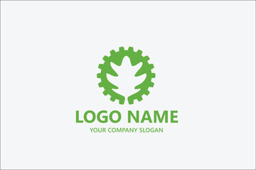 Oak maple vector Leaf logo template