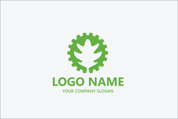 Oak maple vector Leaf logo template