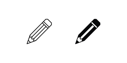 pencil icon vector stock illustration 