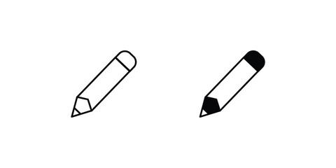 pencil icon vector stock illustration 