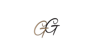 GG, G , G Abstract Letters Logo Monogram	