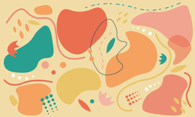 Abstract colorful flat background