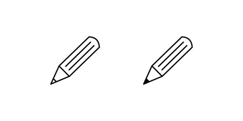 pencil icon vector stock illustration 