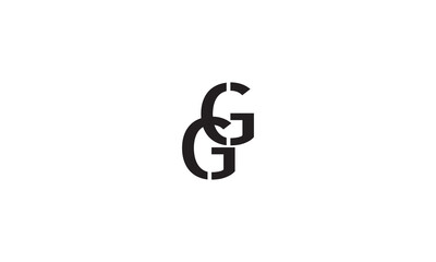 GG, G , G Abstract Letters Logo Monogram	