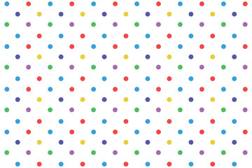 Multi colour polka dots background