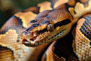 Obraz premium The boa constrictor is a species of large, heavy-bodied snake. 