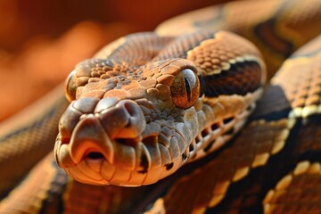 The boa constrictor is a species of large, heavy-bodied snake. 