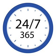24 7 365 clock
