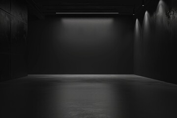 Minimalistic empty black background 