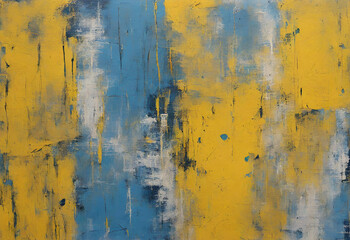 yellow and blue abstract 