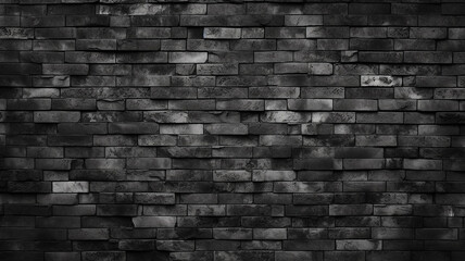 Abstract Dark Brick Wall Texture Background