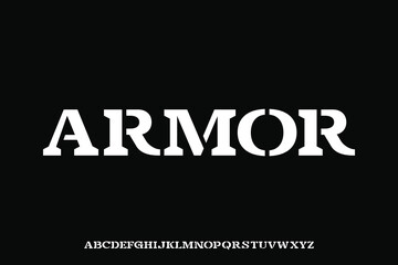 Display alphabet font vector design suitable for headline, poster, logotype, cover and many more