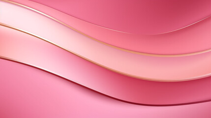 pink background concept with luxury golden line background pink shades in 3d