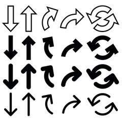 Different style arrows set