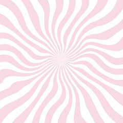 Groovy hippie poster. Trippy spiral wavy lines background. Psychedelic sunburst radial burst wallpaper. - obrazy, fototapety, plakaty