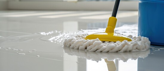 floor cleaning tool with foam