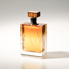 perfume bottle on white background.