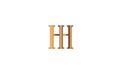 HH, H , HH  Abstract Letters Logo Monogram	