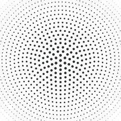 Circular dots square background