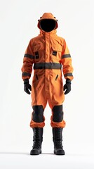 Full-length worker suit mockup