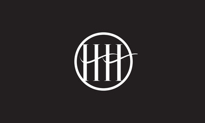 HH, H , HH Abstract Letters Logo Monogram