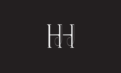 HH, H , HH Abstract Letters Logo Monogram