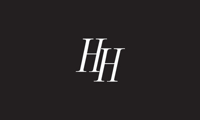 HH, H , HH Abstract Letters Logo Monogram
