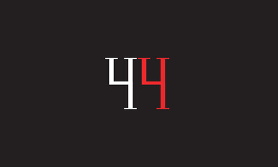 HH, H , HH Abstract Letters Logo Monogram