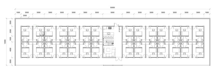 Apartment Floor Plan 2D Top Illustration with Notation