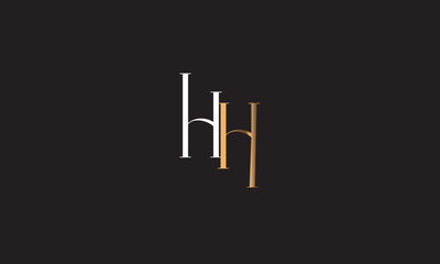 HH, H , HH Abstract Letters Logo Monogram