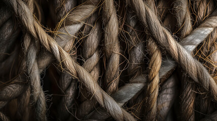 Rope texture natural fiber background
