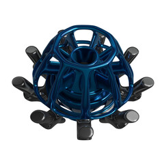 Metal abstract shape, 3d render © neurostructure