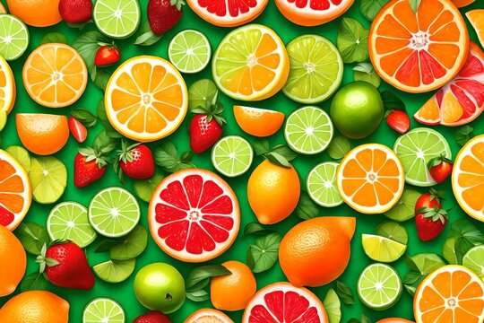 background of fruit