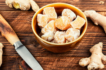 Candied ginger.