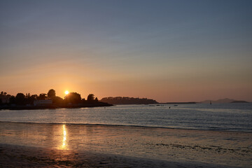 Sunset at Ladeira Beach, Baiona, Galicia, Spain © Uvamenfoto